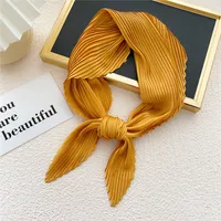 Nihaowholesale Wholesale Simple Fold Solid Color Small Square Scarf sku image 12