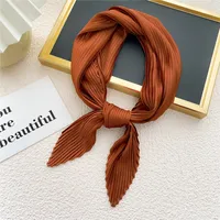 Nihaowholesale Wholesale Simple Fold Solid Color Small Square Scarf sku image 13