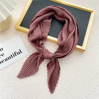 Nihaowholesale Wholesale Simple Fold Solid Color Small Square Scarf sku image 14
