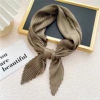 Nihaowholesale Wholesale Simple Fold Solid Color Small Square Scarf sku image 15