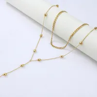 Wholesale Jewelry Geometric 304 Stainless Steel Patchwork Plating Necklace main image 1