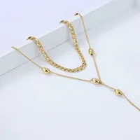 Wholesale Jewelry Geometric 304 Stainless Steel Patchwork Plating Necklace main image 3