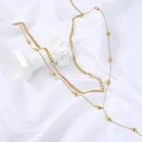 Wholesale Jewelry Geometric 304 Stainless Steel Patchwork Plating Necklace main image 4