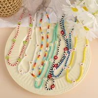 Simple Style Geometric Beaded Inlaid Pearls Women's Necklace main image 1