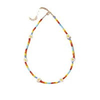 Simple Style Geometric Beaded Inlaid Pearls Women's Necklace main image 5