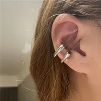 Wholesale Jewelry Simple Metal Double-layer Ear Clip Nihaowholesale main image 1