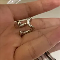 Wholesale Jewelry Simple Metal Double-layer Ear Clip Nihaowholesale main image 4