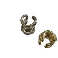 Wholesale Jewelry Simple Metal Double-layer Ear Clip Nihaowholesale main image 5