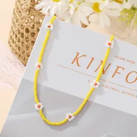 Simple Style Geometric Beaded Inlaid Pearls Women's Necklace sku image 1