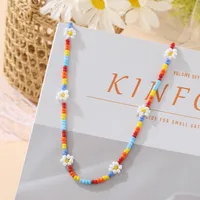Simple Style Geometric Beaded Inlaid Pearls Women's Necklace sku image 36