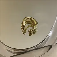 Wholesale Jewelry Simple Metal Double-layer Ear Clip Nihaowholesale sku image 1