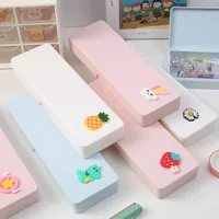 Cute Frosted Multifunctional Stationery Storage Case Wholesale Nihaowholesale main image 2