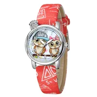 Wholesale Cute Owl Pattern Belt Children Watch Nihaowholesale main image 3