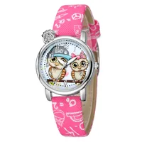 Wholesale Cute Owl Pattern Belt Children Watch Nihaowholesale sku image 4