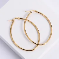 Simple Style Heart Plating Stainless Steel No Inlaid 18K Gold Plated Earrings main image 2