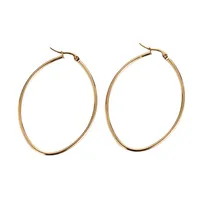 Simple Style Heart Plating Stainless Steel No Inlaid 18K Gold Plated Earrings main image 5