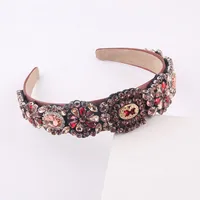 Wholesale Baroque Geometric Diamond Flower Headband Nihaowholesale sku image 1