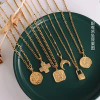 Wholesale Jewelry Fashion Geometric 304 Stainless Steel 18K Gold Plated Plating Necklace main image 2