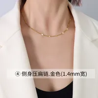 Wholesale Jewelry Fashion Geometric 304 Stainless Steel 18K Gold Plated Plating Necklace sku image 3