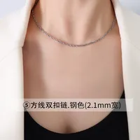 Wholesale Jewelry Fashion Geometric 304 Stainless Steel 18K Gold Plated Plating Necklace sku image 11