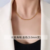 Wholesale Jewelry Fashion Geometric 304 Stainless Steel 18K Gold Plated Plating Necklace sku image 5
