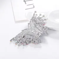 Wholesale New Retro Color Rhinestone Butterfly Brooch Nihaowholesale main image 3