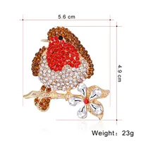 Wholesale Retro Alloy Diamond Colorful Bird Broochacrylic main image 4