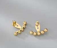 Fashion Heart Plating 304 Stainless Steel Titanium Steel No Inlaid 18K Gold Plated Earrings main image 4