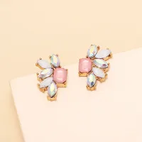 Nihaowholesale Fashion Geometric Acrylic Rhinestone Earrings Wholesale Jewelry main image 2