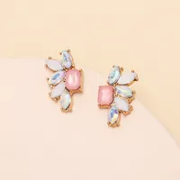 Nihaowholesale Fashion Geometric Acrylic Rhinestone Earrings Wholesale Jewelry main image 3
