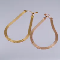 Wholesale Jewelry Heart 304 Stainless Steel Titanium Steel 18K Gold Plated Inlaid Gold Necklace main image 5
