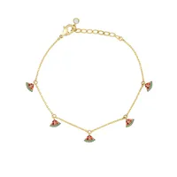 Wholesale Jewelry Color Zirconium Cherry Peach Tropical Fruit Bracelet Nihaowholesale sku image 3