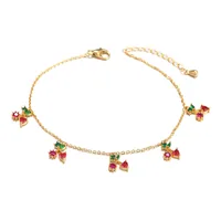 Wholesale Jewelry Color Zirconium Cherry Peach Tropical Fruit Bracelet Nihaowholesale sku image 13