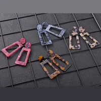 Nihaowholesale Jewelry Wholesale New Style Geometric Long Squares Multi-color Earrings main image 2