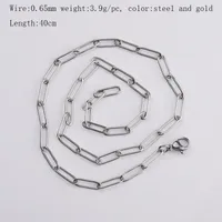 304 Stainless Steel 18K Gold Plated Plating None main image 5