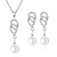 Nihaowholesale Fashion Geometric Diamond Necklace Earrings Ring Combination Set Wholesale Jewelry sku image 13