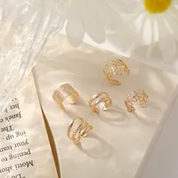 Wholesale Jewelry Vintage Style Letter Alloy Earrings main image 4