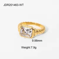 Wholesale Jewelry 304 Stainless Steel Zircon sku image 3