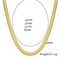 Wholesale Jewelry Simple Style Chain Stainless Steel Titanium Steel Plating Necklace main image 4