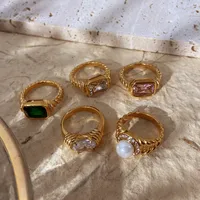 Wholesale Jewelry 304 Stainless Steel Zircon main image 5