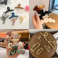 Pearl Metal Acrylic Geometric Hairpin Collection Wholesale Nihaowholesale main image 1