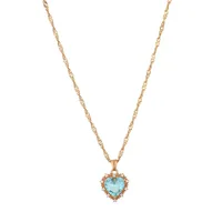 New Retro Single-layer  Multi-color Heart-shaped Diamond Necklace Wholesale Nihaowholesale sku image 3