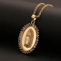 Christian Catholic Virgin Mary Pendant Necklace Wholesale Nihaowholesale main image 2