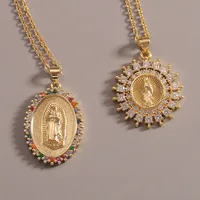 Christian Catholic Virgin Mary Pendant Necklace Wholesale Nihaowholesale main image 4