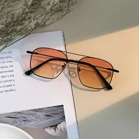 Simple Fashion Metal Double Beam Solid Color Sunglasses Wholesale Nihaowholesale main image 1