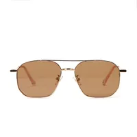 Simple Fashion Metal Double Beam Solid Color Sunglasses Wholesale Nihaowholesale main image 2