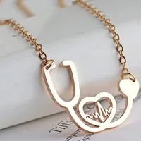 Wholesale Jewelry Fashion Titanium Steel Plating Pendant Necklace main image 2
