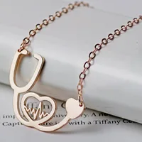 Wholesale Jewelry Fashion Titanium Steel Plating Pendant Necklace main image 3