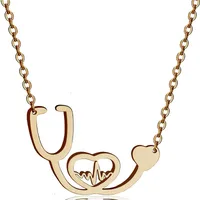Wholesale Jewelry Fashion Titanium Steel Plating Pendant Necklace sku image 3