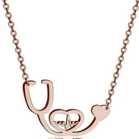 Wholesale Jewelry Fashion Titanium Steel Plating Pendant Necklace sku image 2